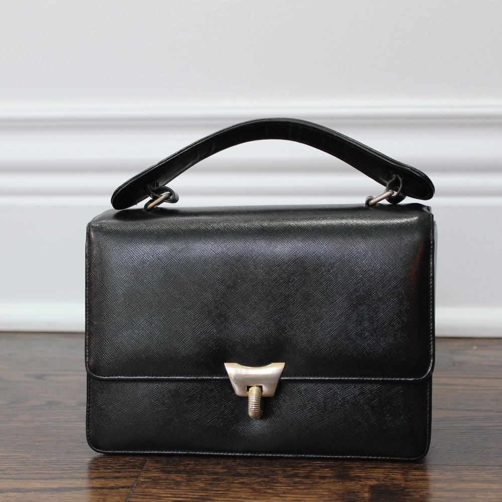 🌟VINTAGE🌟 Bienen-Davis Fliptop Leather Handbag